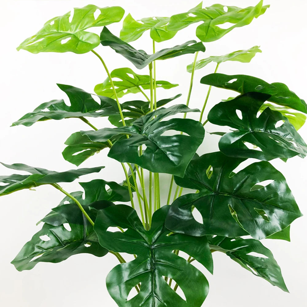 palmier tropical artificiel avec feuilles de bananier pour décoration intérieure - vue 6 sur 9