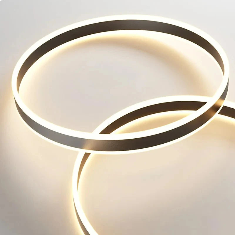 lustre minimaliste rond pour éclairage intérieur de luxe