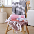 Turkish cotton beach towel with printed patterns - holiday style