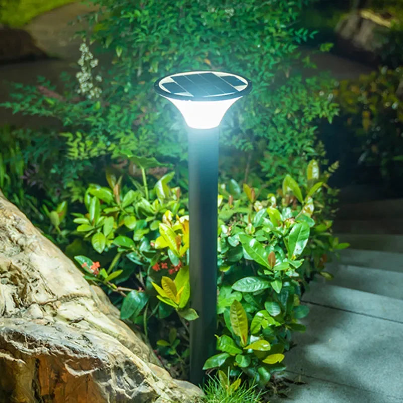 lampe solaire extérieure étanche pour jardin en aluminium - vue 4 sur 14