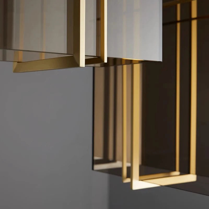suspension led minimaliste design italien en verre - vue 7 sur 11