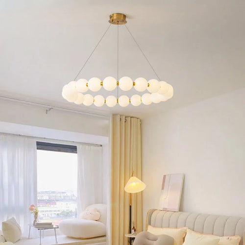 suspension en laiton design nordique led réglable