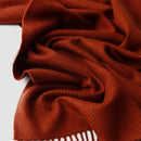 plaid laine douce rayures twill pompons voyage maison