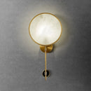 lampe chinoise dorée en cuivre et marbre pour ambiance moderne