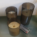 3pcs/set USB Rechargeable Led Pillar Candle,Flameless Remote control,Timer LED Candle Light table decorative,Christmas Candles