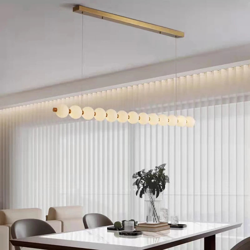 lustre acrylique suspendu pour cuisine bar et magasin - vue 4 sur 9