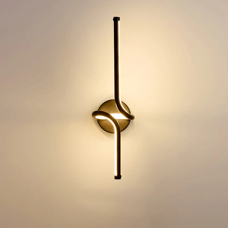 applique murale led en aluminium simplicité moderne d'intérieur - vue 5 sur 7