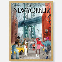 affiche new yorker autocollant étanche décoration esthétique intérieure