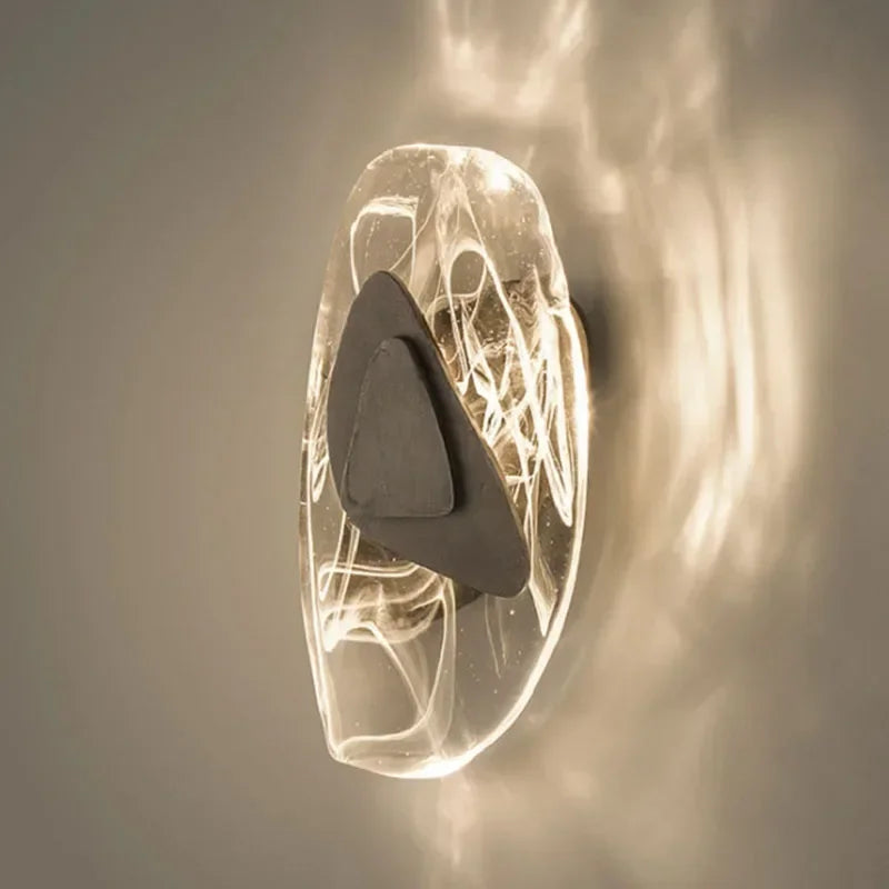 Applique murale cristal luxe chambre salon modern led créatif