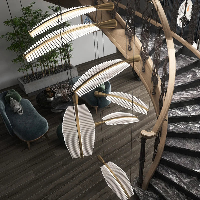 lustre suspendu en verre design pour intérieur élégant - vue 5 sur 20