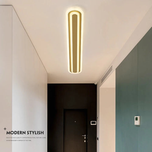 Modern minimalist nordic LED chandelier for hallway or balcony