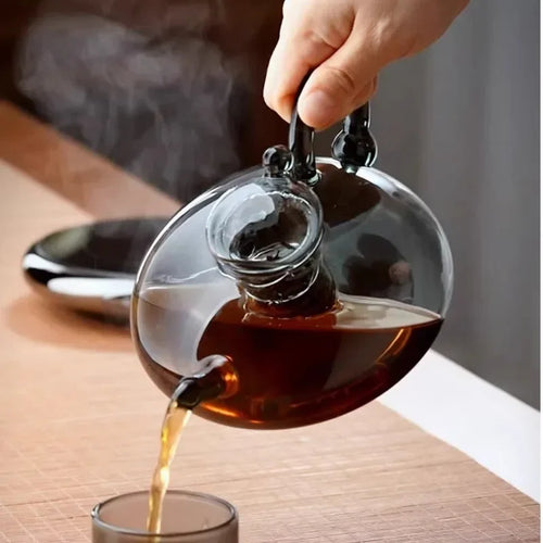 theiere en verre resistante chaleur avec filtre 450ml