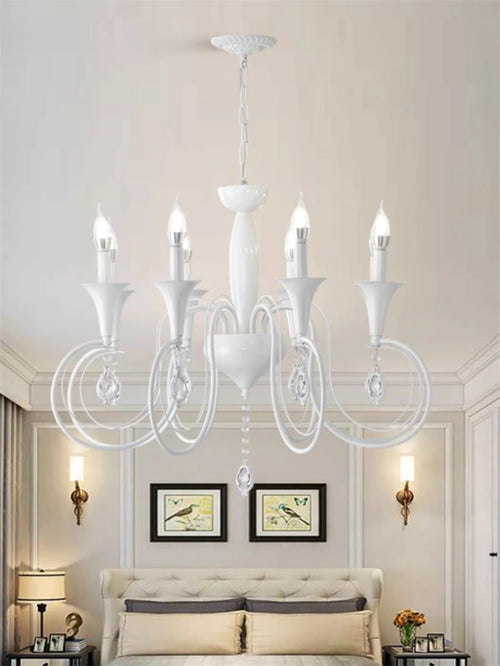 lustre en fer de style campagnard européen et américain pour intérieur - vue 3 sur 6