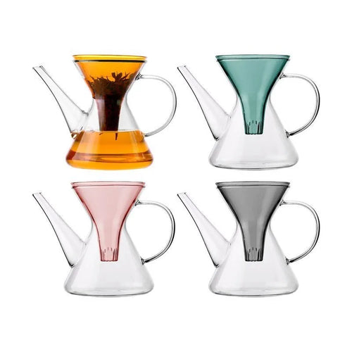 Théière kung fu verre infusion rapide avec filtre