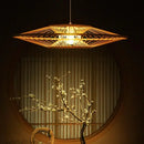 lustre en bambou d'art pour décoration et éclairage