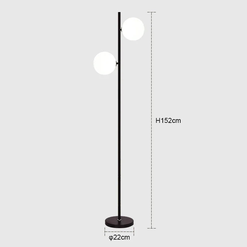 Modern minimalist Scandinavian creative decorative floor lamp - vue 9 sur 9