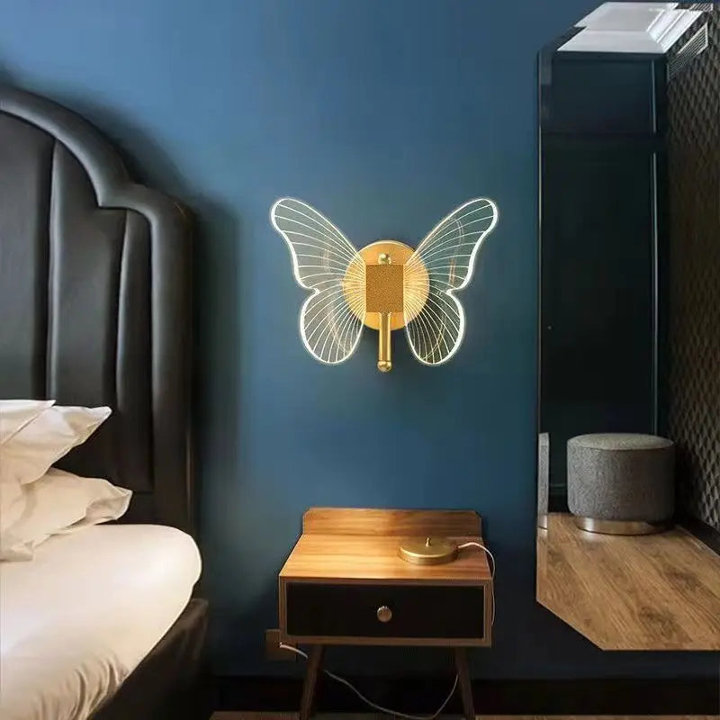 Applique muraleLED papillon acrylique - vue 3 sur 6