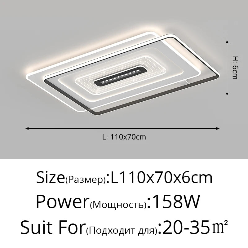 plafonnier led nordique pour intérieur et ambiance chaleureuse - vue 14 sur 14