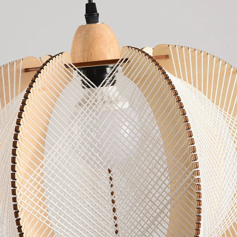 suspension en tissu bois pour magasin et hôtel