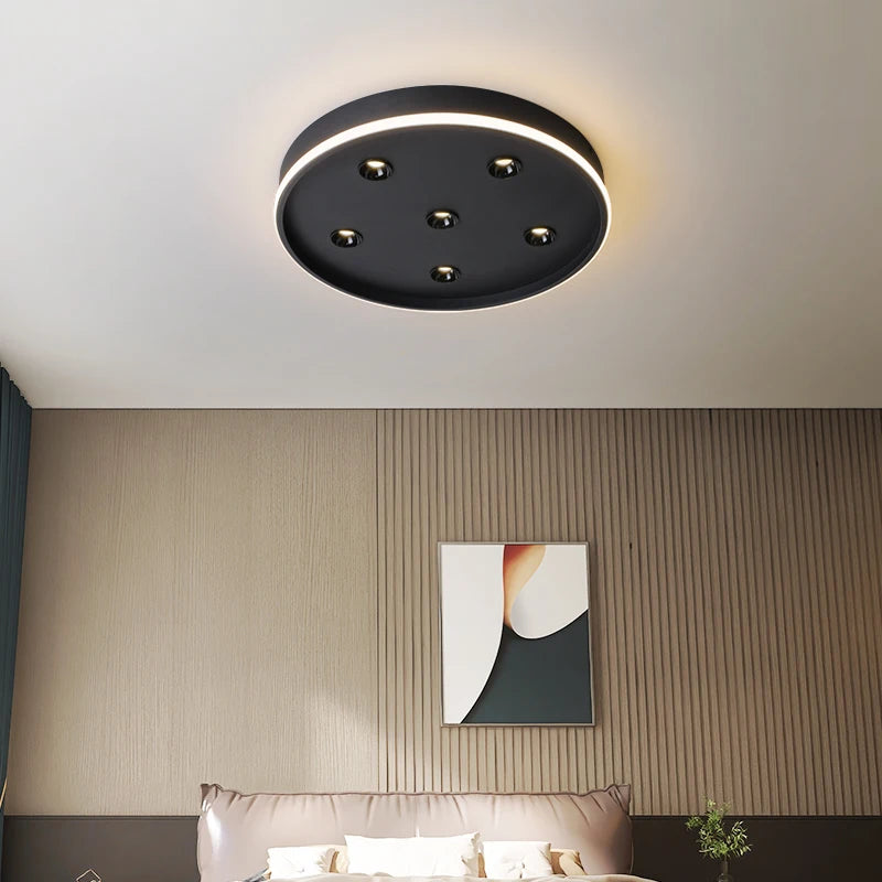 Modern minimalist ceiling lights with creative nordic round lamps - vue 3 sur 14
