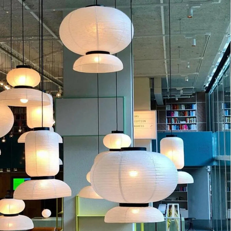 suspension en papier de riz au design danois pour décoration intérieure - vue 5 sur 9