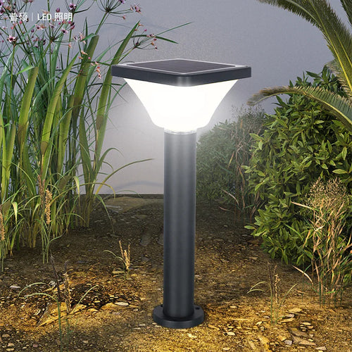 lampes solaires modernes pour décoration de jardin écologique