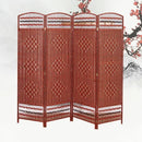 Rattan Baffle Screen, Antique Straw Handmade Living Room Partition Entrance Folding Screen, Restaurant Indoor Classical Screen