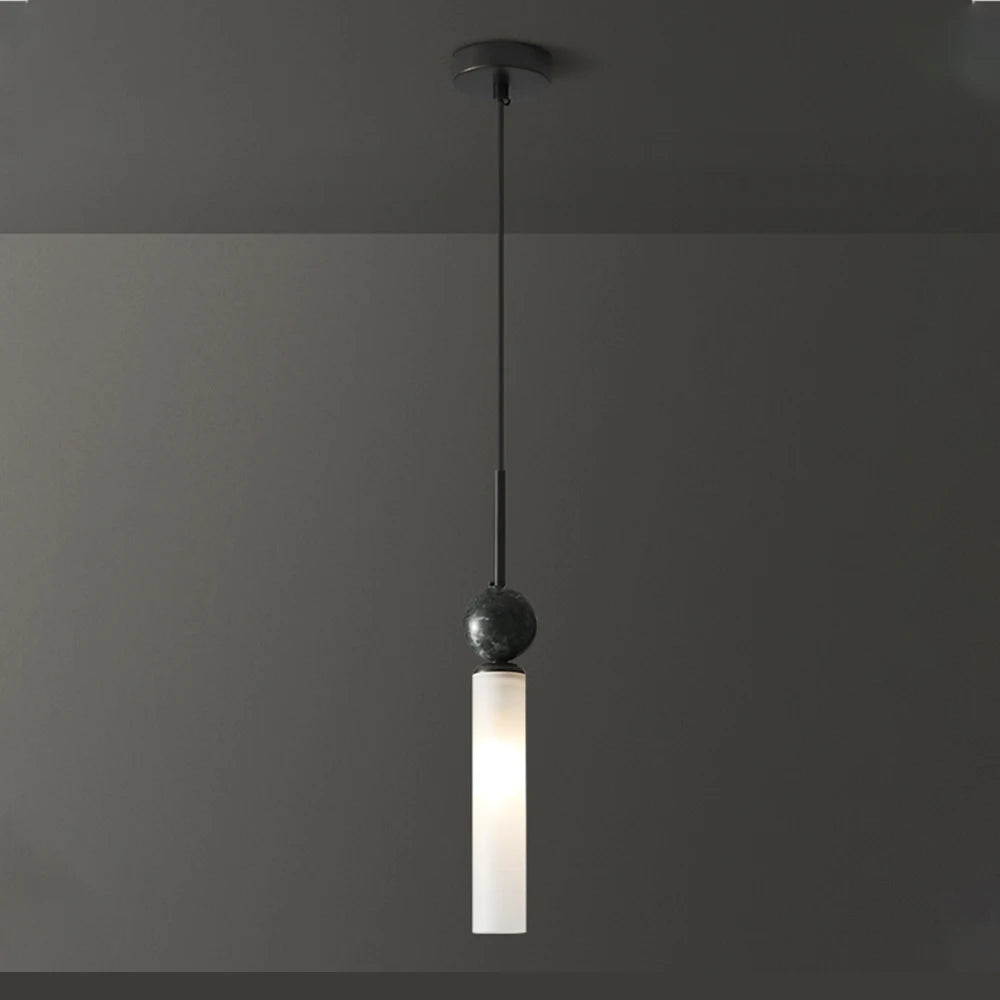 Italian minimalist all copper bedroom bedside chandelier, luxurious marble master bedroom, minimalist living room, background wa - vue 4 sur 8
