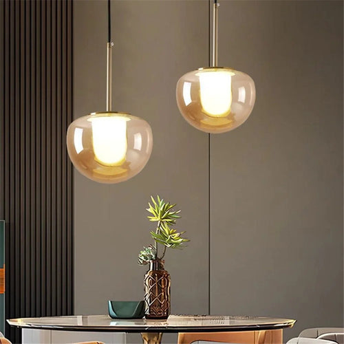 suspension en verre au design italien moderne pour décoration intérieure - vue 7 sur 8