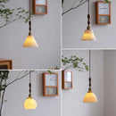 lustre nordique vintage en céramique et laiton luminaire suspendu