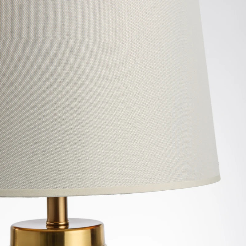 lampe de bureau minimaliste en tissu marbré pour intérieur élégant - vue 6 sur 6