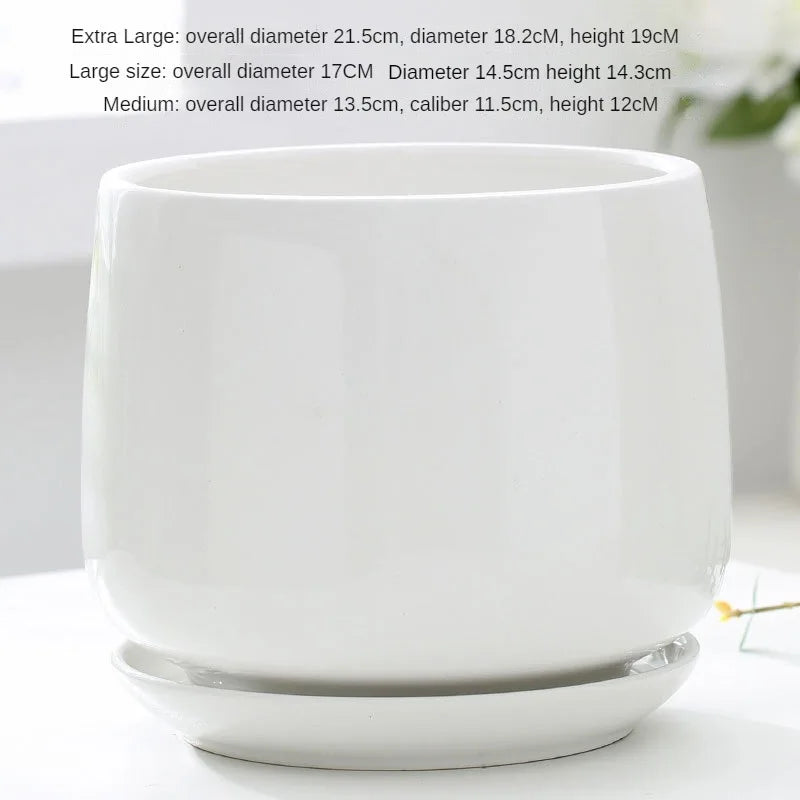 pot de fleurs en céramique créatif pour décoration intérieure et extérieure - vue 4 sur 9