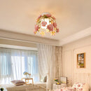 plafonnier rétro en forme de rose pour décoration romantique et chaleureuse