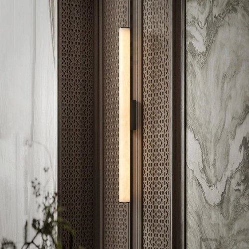 applique murale minimaliste en marbre et cuivre design moderne élégant - vue 4 sur 14