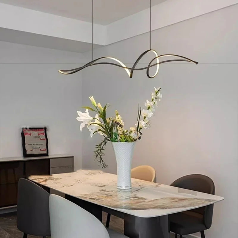 2024 Modern Home Decoration Circular LED Lights, Living Room Chandeliers, Dining Room Chandelier, Indoor Lighting - vue 2 sur 12