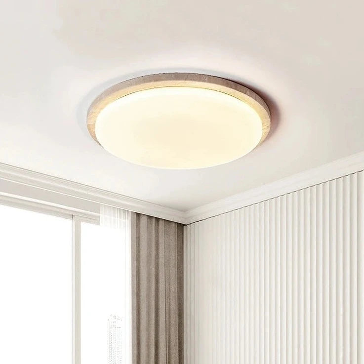 Plafonnier Led en pierre de grotte jaune