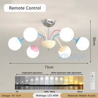 lustre bulle coloré moderne pour intérieur suspendu