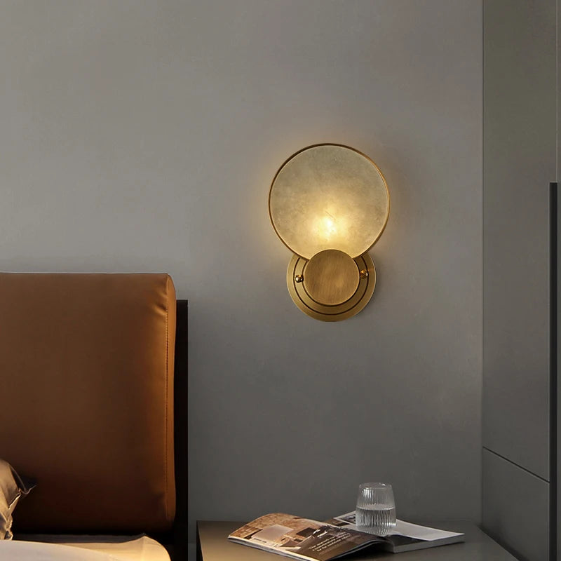 Appliques murales rondes en marbre - vue 4 sur 7