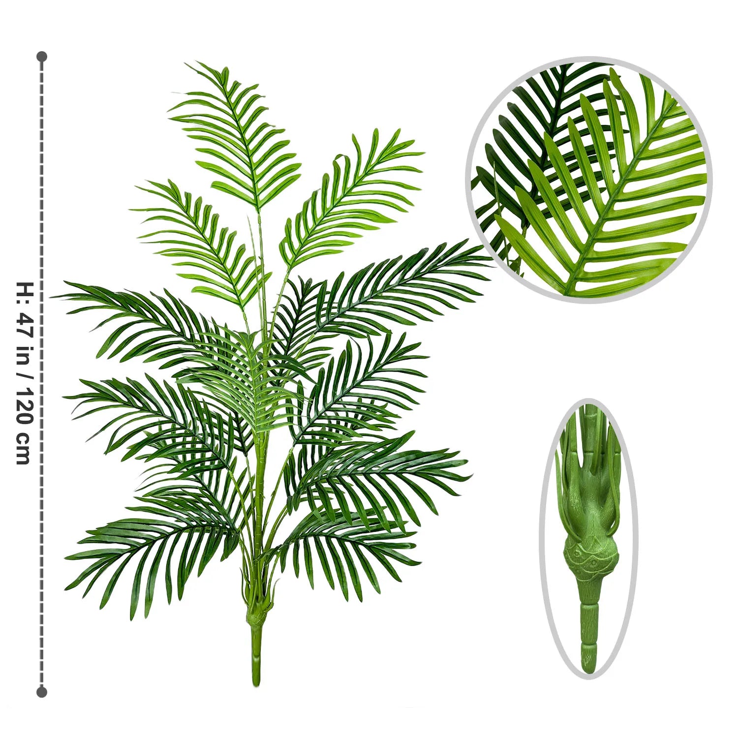 Artificial monstera plant with realistic leaves for indoor decoration - vue 17 sur 29