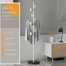 Floor To Floor Bedroom Light Luxury Rock Plate Base Metal Hanger, Marble Scarf and Bag Rack for Entering The Home Coat Rack