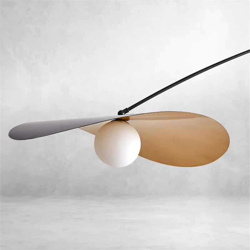 Lampadaire LED de pêche au design minimaliste moderne - vue 8 sur 14