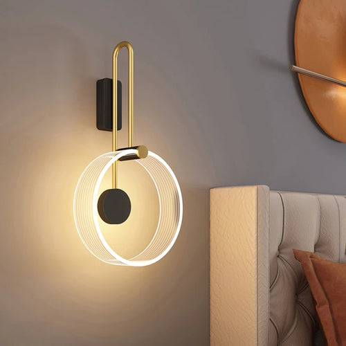 Minimalist nordic LED wall light for interior decoration - vue 5 sur 12