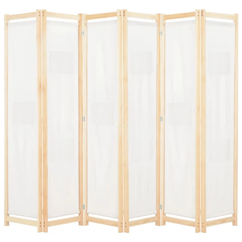 6-panel cream parting Wall, 240x4 cm fabric