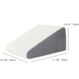 Bed Wedge Pillow for Sleeping, Soft Memory Foam Top, Triangle Pillow Wedge, Body Positioners for Leg Elevation, Snoring Relief