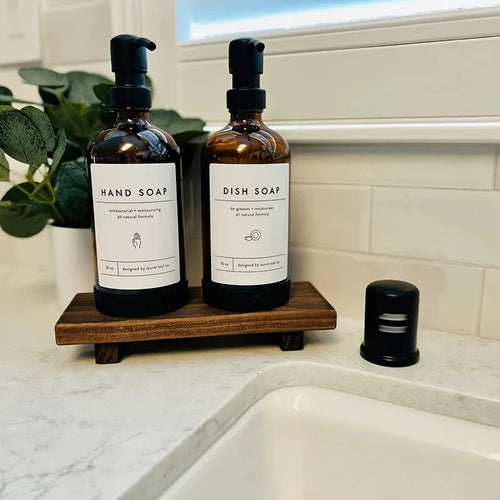 plateau en bois pour décoration de salle de bain et cuisine - vue 4 sur 8