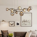 Minimalist post-modern designer chandelier for contemporary interiors