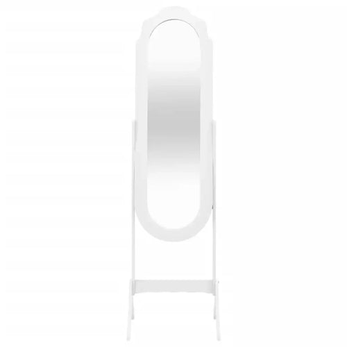 White floor mirror 45.5x47.5x160 cm wood engineering interior decoration wall Decker living room decoration - vue 3 sur 7