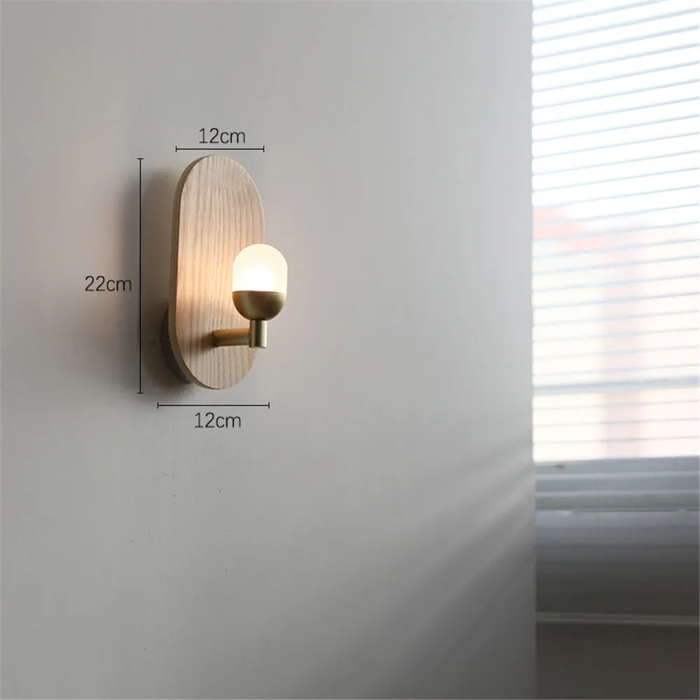 applique murale nordique en bois pour décoration intérieure moderne - vue 3 sur 10