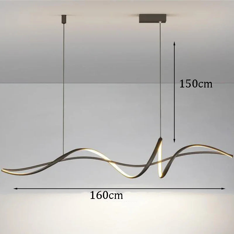 2024 Modern Home Decoration Circular LED Lights, Living Room Chandeliers, Dining Room Chandelier, Indoor Lighting - vue 12 sur 12