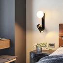Modern minimalist nordic style rotating LED wall light